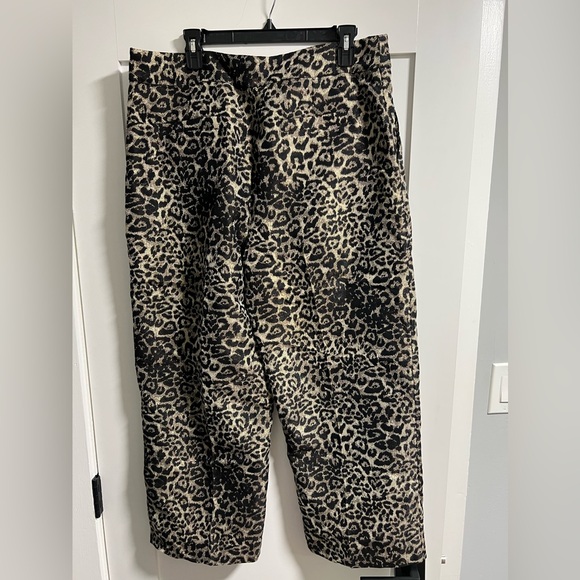 NEVER WORN ALL SAINTS LEOPARD GOLD THREAD TROUSERS - Picture 3 of 8
